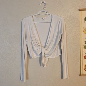 Garage Ribbed Tie Top
